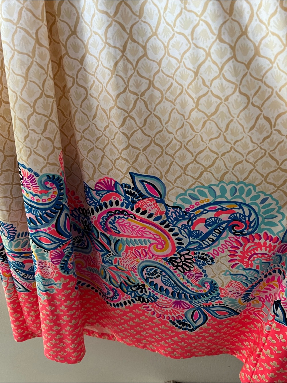 Lilly Pulitzer Minka Maxi Dress in the "Coral Spritz Beach Bungalow" Sz 14 - Picture 8 of 13